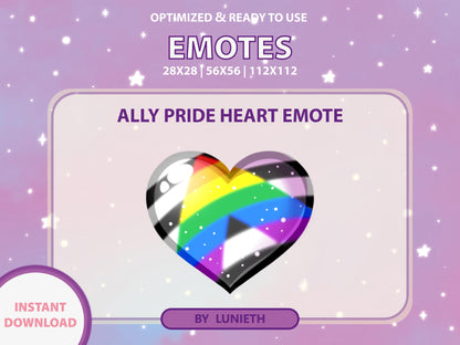 Choose Your Pride Flag Heart Emote & Channel Points Icon [Digital Product]