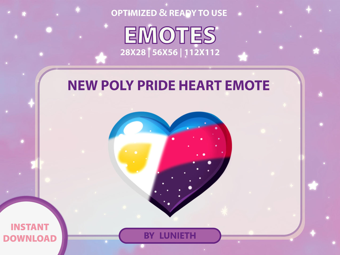 Choose Your Pride Flag Heart Emote & Channel Points Icon [Digital Product]