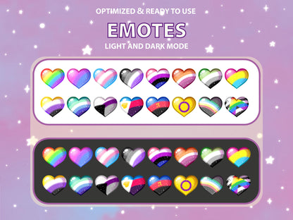 Choose Your Pride Flag Heart Emote & Channel Points Icon [Digital Product]