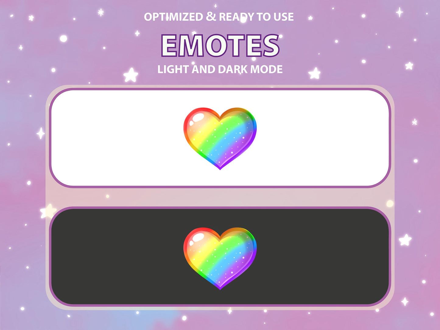 Rainbow Pride Flag Heart Emote & Channel Points Icon [Digital Product]