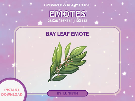 Bay Leaf Emote & Channel Points Icon [Digital Product]
