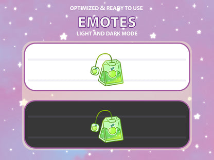Apple Tea Bag Emote & Channel Points Icon [Digital Product]
